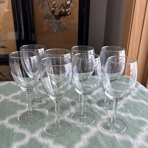 Ikea Svalka Clear Wine Glass Set 4 white 4 red